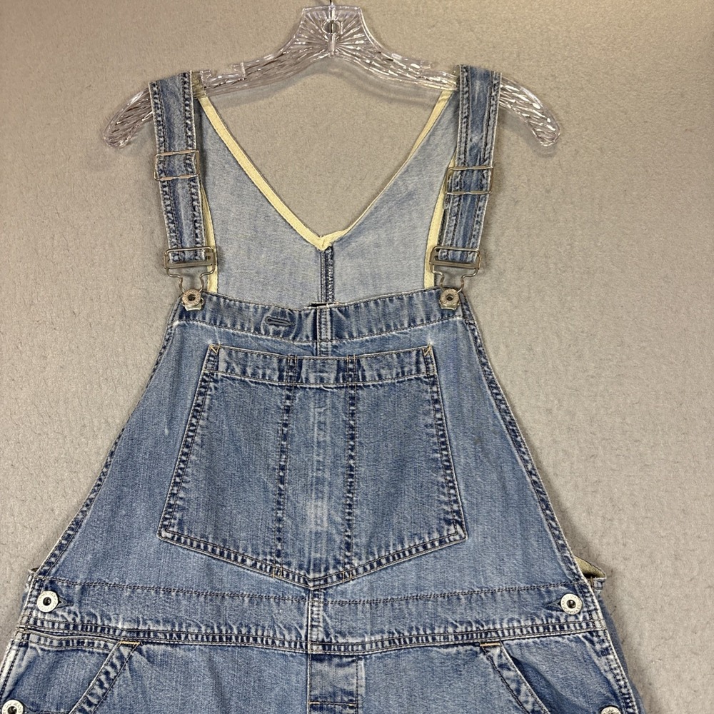 VTG GAP Denim Women's XL Blue Overalls Bib Shortalls Festival Y2K 12/2000 - Picture 3 of 11